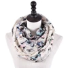 2019 Butterfly Print infinity scarf for women visicose Plain Dyed neck scarves Spot wholesale ring scarf