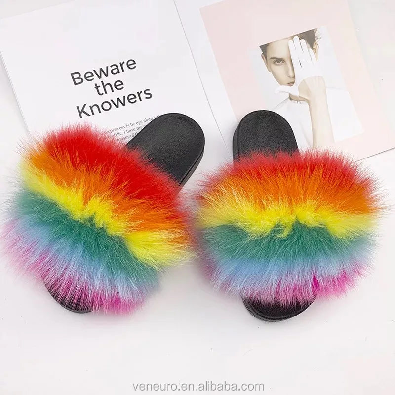 Perfect Comfortable Women Sandal Summer Fur Slides Ladies Slippers Real Fox Fur Slippers, Customized color
Perfect Comfortable Women Sandal Summer Fur Slides Ladies Slippers Real Fox Fur Slippers, Customized color