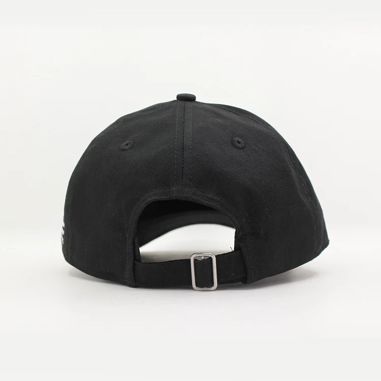 OEM cheap price black cotton hat, strap back hats caps baseball