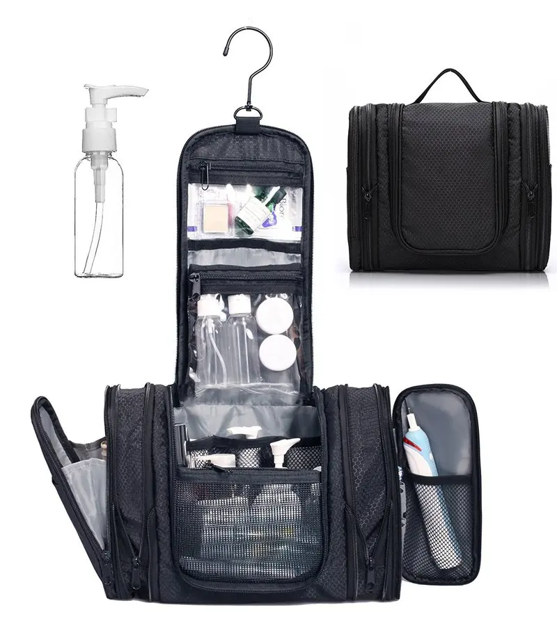 Yeni ürünler 2018 Naylon bayanlar/erkekler kozmetik çantaları su geçirmez seyahat makyaj çantası