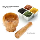 Mortar Natural Bamboo Cheap Mortar And Pestle Function