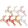 8PCS/set Christmas pendant Hanging Deer Christmas Tree Drop Ornaments for Home Party Baubles Xmas Decor Supplies Kids Gifts