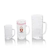 Wholesale 1 Liter Plastic Custom Logo Pilsner Stein Craft Handle Engraved Beer Mug Glass