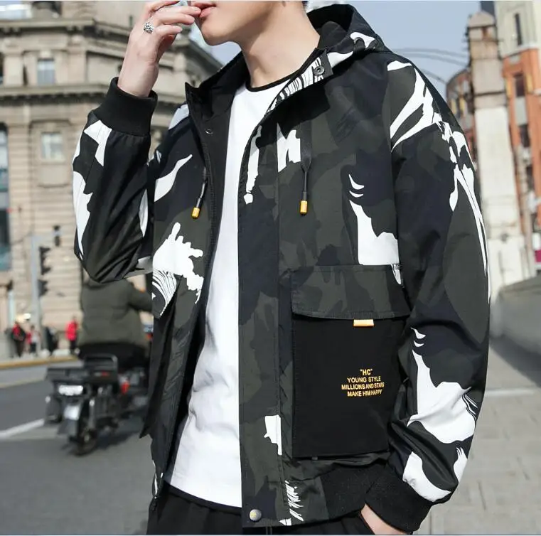 New Model with hood chinese high quality custom jacket, Black 
New Model with hood chinese high quality custom jacket, Black