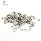 Wholesale standard metal steel silver safety pin