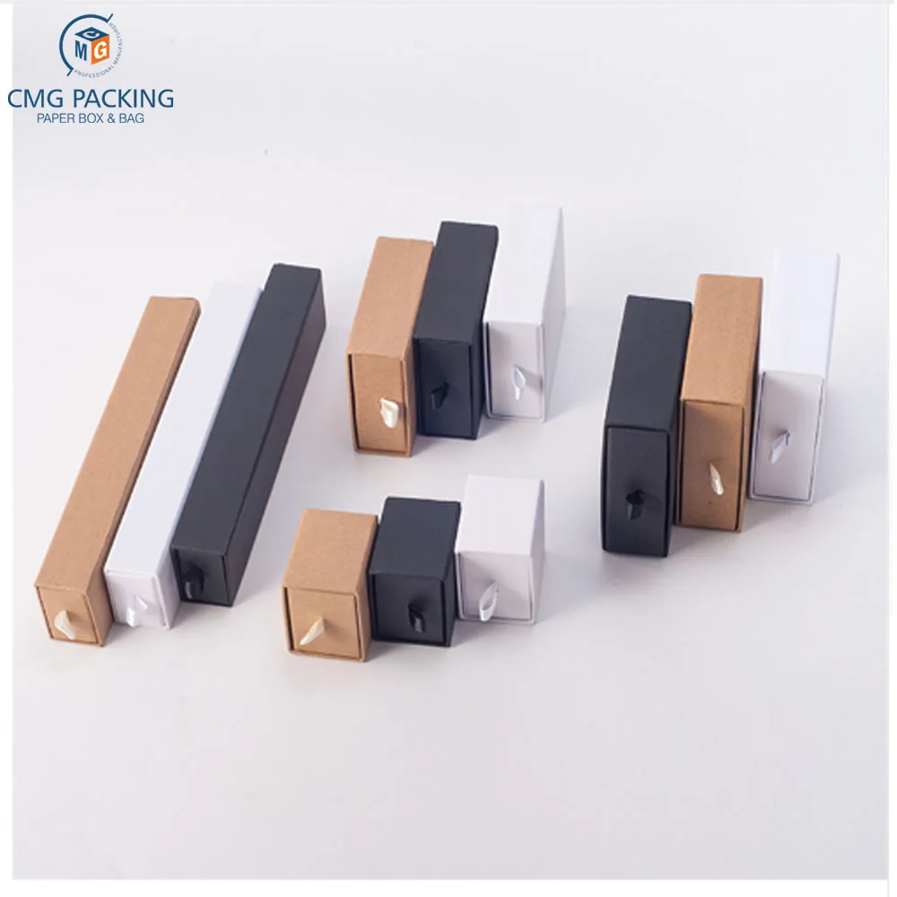 custom luxury drawer paper box jewelry box 4 sizes for packaging