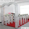 2019 hight quality RGB LED light crystal arch LED backdrop wedding stage for wedding decoration and party decoration(MAH-001)