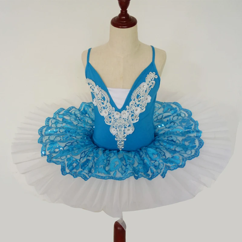 

Adult Swan Lake Girls Professional Blue Ballet Costumes Ballerina Tutu Skirt Sling Ballet Dress Stage Women Dancewear DN2204