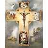 Picture 3D of Jesus Christ Mary and Cross 5D Lenticular Picture 3D Wallpapers for Home Decoration