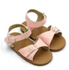 Newborn Summer Barefoot Genuine Leather Soft Sole Baby Girl Boy leopard baby Sandals Shoes