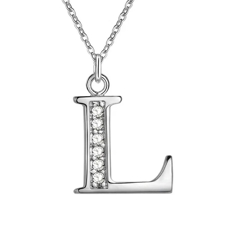 1 Pcs Newest Fashion 26 Letters Pendant Silver Crystal DIY Necklace Women Luxury Gift Jewelry Summer Wear Nice Gift
1 Pcs Newest Fashion 26 Letters Pendant Silver Crystal DIY Necklace Women Luxury Gift Jewelry Summer Wear Nice Gift