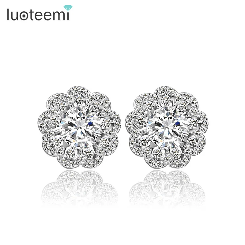 LUOTEEMI Trend Women Fashion Custom Korea Design Exquisite White Gold Plated Cubic Zirconia Earrings Stud Wholesale
LUOTEEMI Trend Women Fashion Custom Korea Design Exquisite White Gold Plated Cubic Zirconia Earrings Stud Wholesale
