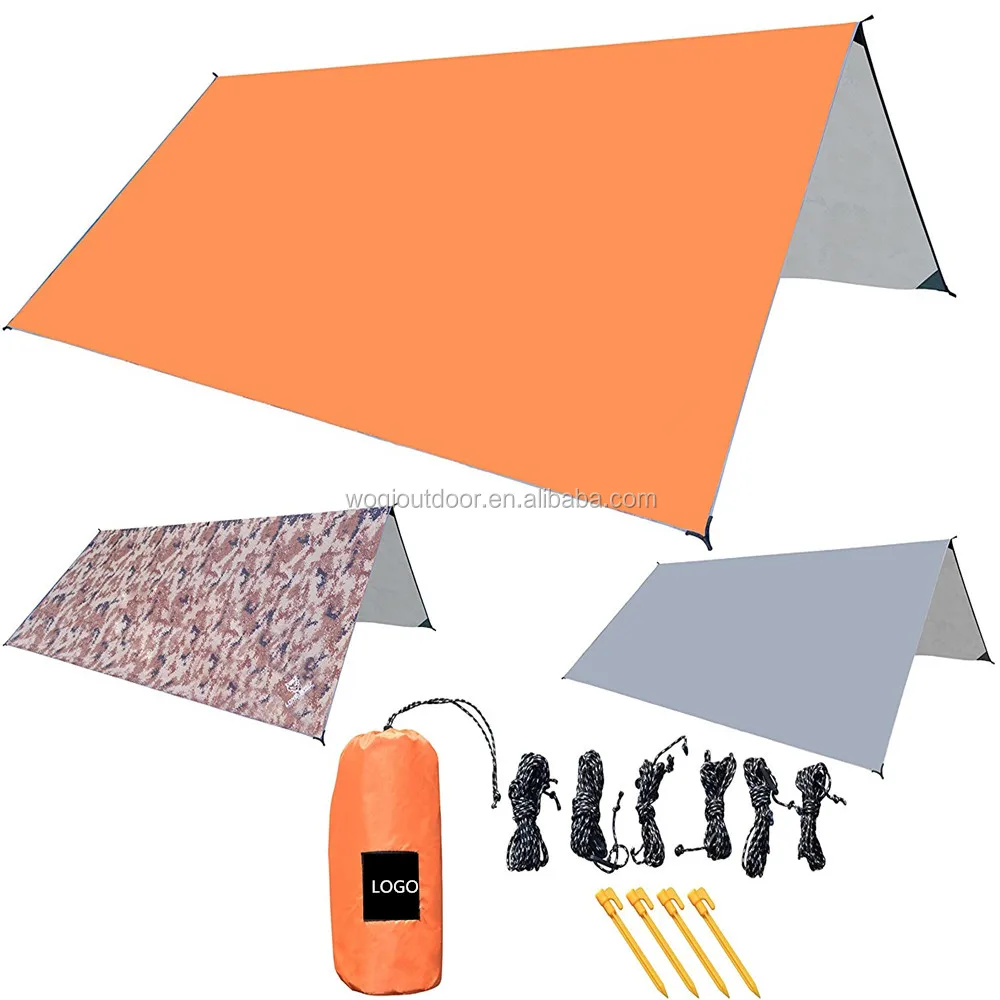 Woqi 2021 Outdoor Camping Tent Rain Fly Tent Tarp Waterproof lightweight Hammock Nylon Camping Shelter Tarp, Customized
Woqi 2021 Outdoor Camping Tent Rain Fly Tent Tarp Waterproof lightweight Hammock Nylon Camping Shelter Tarp, Customized