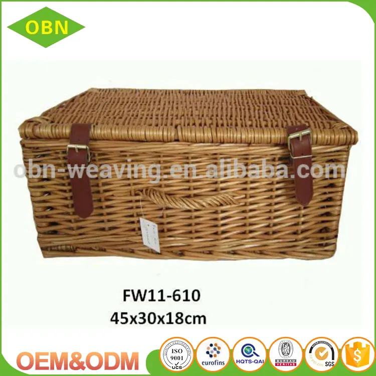 Wholesale fashion convince storage basket wicker cheap empty gift hamper boxes baskets
