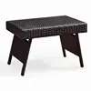 Patio coffee side table best selling rattan folding outdoor wicker table