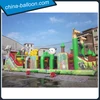 Inflatable zoo bouncer / animal cartoon inflatable obstacle bouncy for kindergarten
