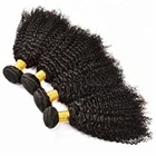 Hot sale grade 10a brazilian human cuticle aligned hair weave virgin kinky curly bundles for black women