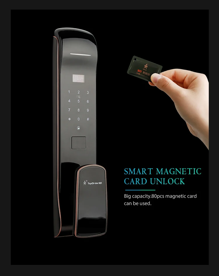 Zigbee fingerprint mortise door lock with phone - ANKUX.COM