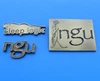 antique bronze metal plate stand desk name plate, vintage logo metal plate new design