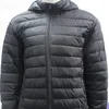Men 20D Nylon Quilted fancy hoody hot soft winter parka /jacket stock with black and Navy color