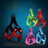 Wholesale Customized Comfortable Adjustable Rechargeable LED Dog Harness Outdoor Pet Harness
Wholesale Customized Comfortable Adjustable Rechargeable LED Dog Harness Outdoor Pet Harness