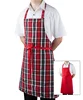 Reversible bib kitchen apron plaid chef uniform Work Uniforms supplies Chef Uniform Custom Made
