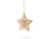 Personalized baby first christmas star hanging ornament