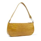 Crocodile Pattern Leather Baguette Bag Luxury Designer Tote Bags French Clutches Baguette Shoulder Bag for Women