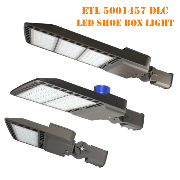 ETL cETL DLC 120V 347V 480V led shoebox light area light 150w 200w led parking lot light