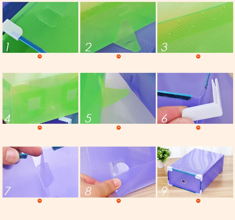 Atistic SFJ NEW Eco-Friendly Shoe Storage Box Case Transparent Plastic Storage Box Rectangle PP Shoe Organizer Thickened drawer Shoe Box (9)