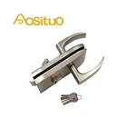 china flush main double sided key double sided glass european style door handle lock