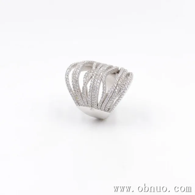 sc188 china factory wedding 925silver ring diamond synthetic