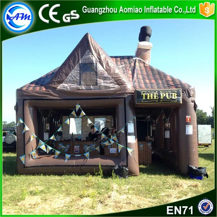 outdoor inflatable uneven bars inflatable pub for