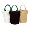 Factory Wholesale Cheap Customized Logo Custom Large/Small 2oz Round Canvas Tote Bags