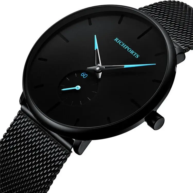 New Stainless Steel Sport Quartz watches Ultra Thin Luminous Wrist Watches for Men Custom Logo Blue/Black Reloj de hombre
New Stainless Steel Sport Quartz watches Ultra Thin Luminous Wrist Watches for Men Custom Logo Blue/Black Reloj de hombre