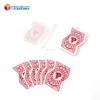 Custom special irregular heart shape playing card