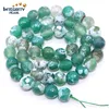 DIY gemstone loose strand 6 8 10 12mm natural emerald agate