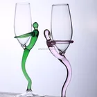 Factory Directly Provide custom Handmade water colored borosilicate glass cup