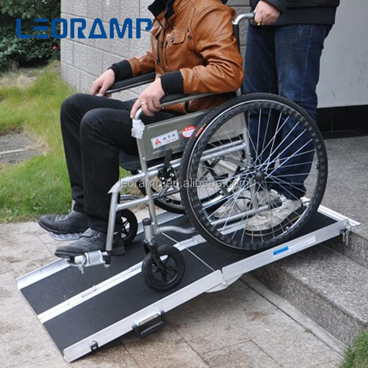 De Metal portátil de handicap rampa para cadeiras de rodas