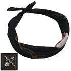 100% cotton custom screen printed skull head wraps bandana