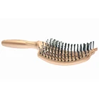 2019 New style nylon bristle with metal plate styling curling hair brush