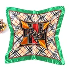 New Scarf New Design Woman Silk Scarf 90*90cm Square Satin Silk Hair Scarf For Sleeping