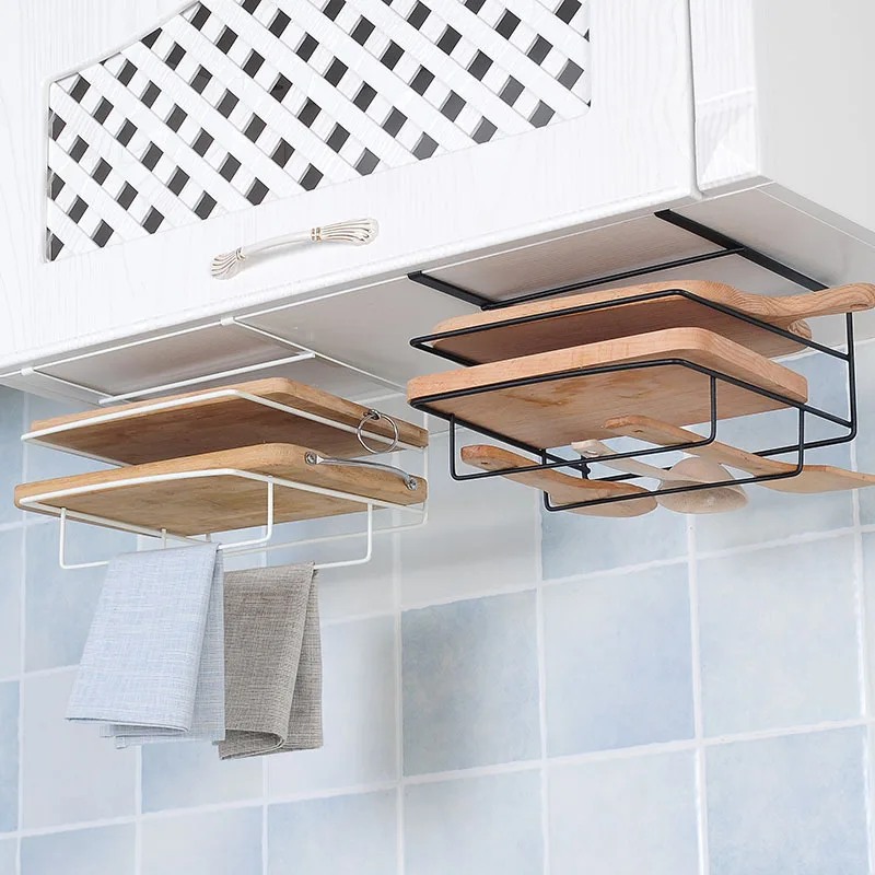 Kitchen Storage Rack Cupboard Hanging Hook Hanger Chest Storage Organizer Holder