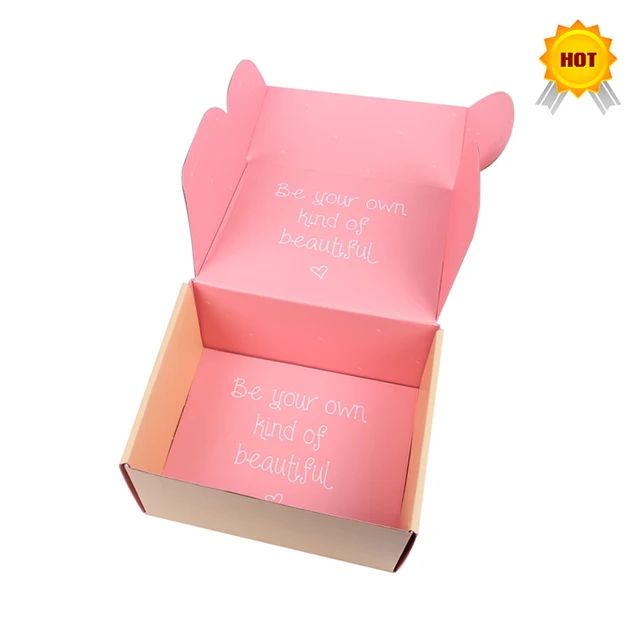 recycled paper packaging box design custom logo printing e flute