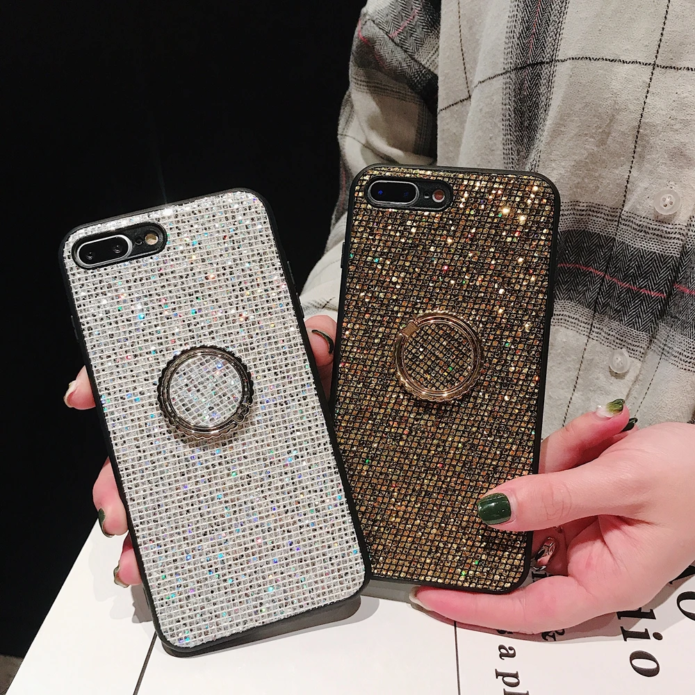 New 2019 Bling Leather Case for iPhone 6s Glitter Ring Stand Cover for Samsung Galaxy S10 Custom Logo for Xiaomi 8 Phone Shell
New 2019 Bling Leather Case for iPhone 6s Glitter Ring Stand Cover for Samsung Galaxy S10 Custom Logo for Xiaomi 8 Phone Shell