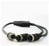 waterproof extension cable M12 4 pin mini DIN connect aviation plug