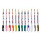 Factory supply 12 colors 3mm nib permanent water based paint marker for shoes