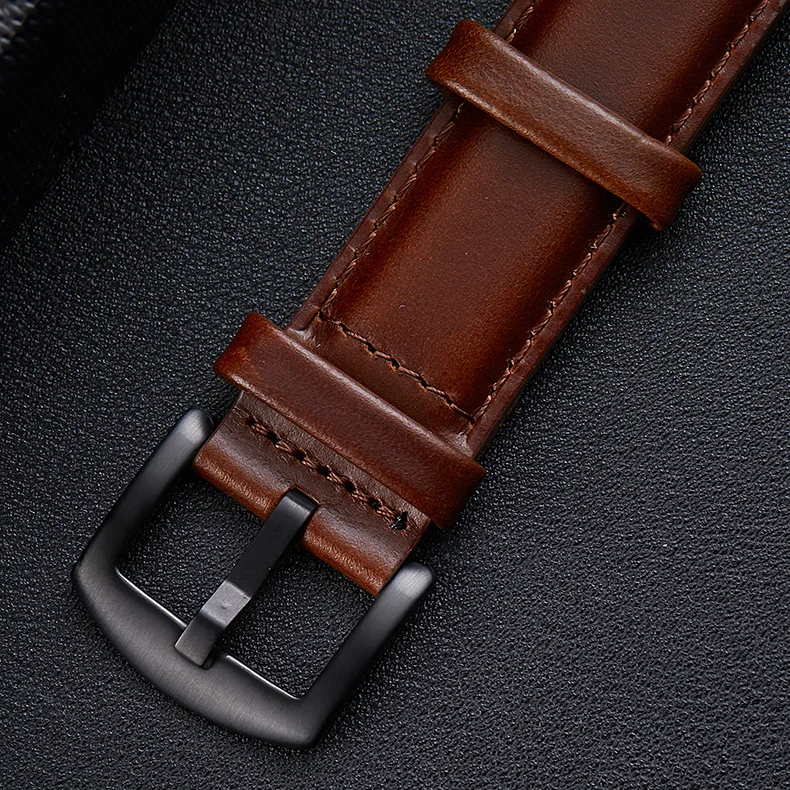 Quick Release Leather Watch Band Full Grain Genuine Leather Replacement Watch Strap with Stainless Metal Buckle Clasp 18mm 20mm, Black;brown;blue
Quick Release Leather Watch Band Full Grain Genuine Leather Replacement Watch Strap with Stainless Metal Buckle Clasp 18mm 20mm, Black;brown;blue