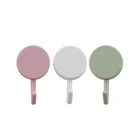 HY-0136 Simple style plastic hook plain color fashion adhesive wall hook