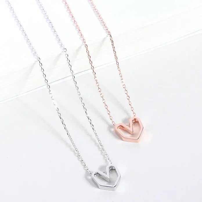 New Arrival Valentine's Day Gift Choker Heart Pendant Necklace Rose Gold Plated 925 Sterling Silver
New Arrival Valentine's Day Gift Choker Heart Pendant Necklace Rose Gold Plated 925 Sterling Silver